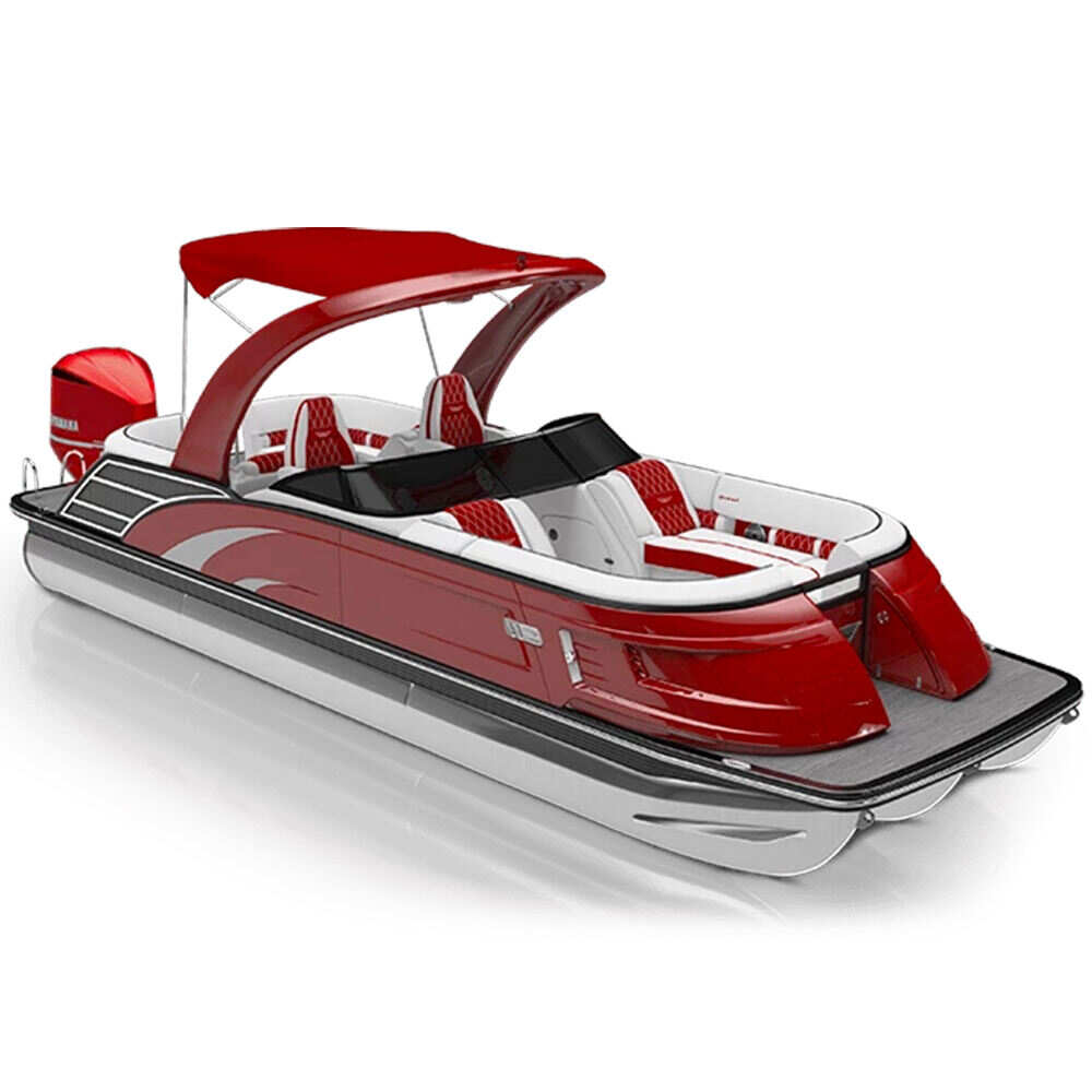 26-30 Ft Electric Aluminum Luxury Pontoon Boat Catamaran Yacht With Motor